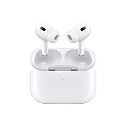Picture of Apple AirPods Pro (2nd generation) with MagSafe Case (USB-C) Bluetooth Headset  (White, True Wireless)